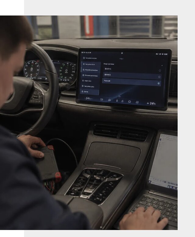 Русификация автомобиля BYD HAN для эксплуатации в Томске